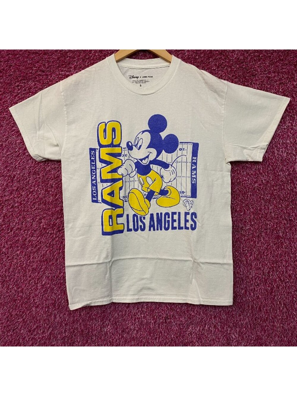 Junk Food Clothing Los Angeles Rams Mickey Field T-shirt Small